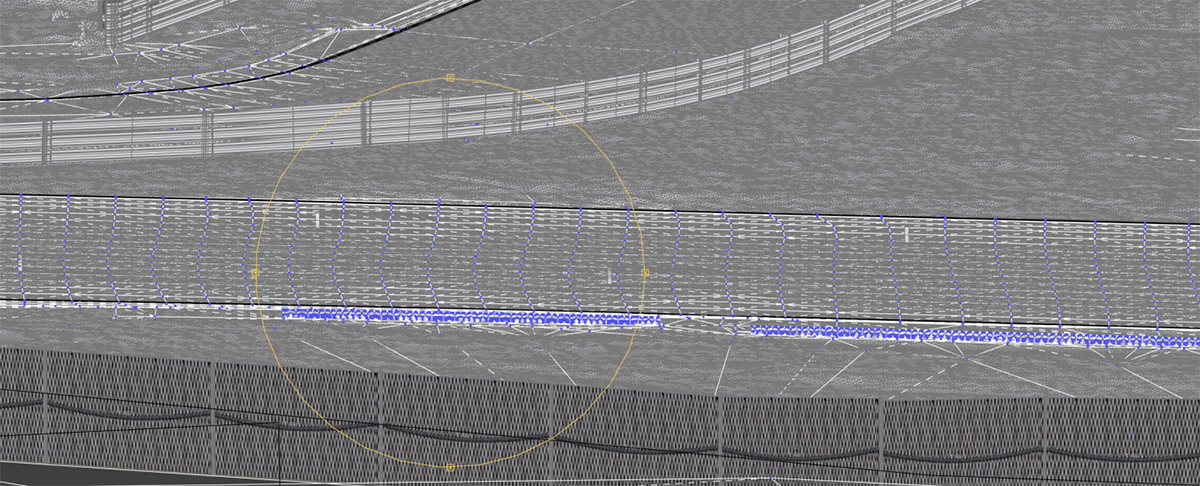 3dsmax model over Cloudscan Circuit Zolder