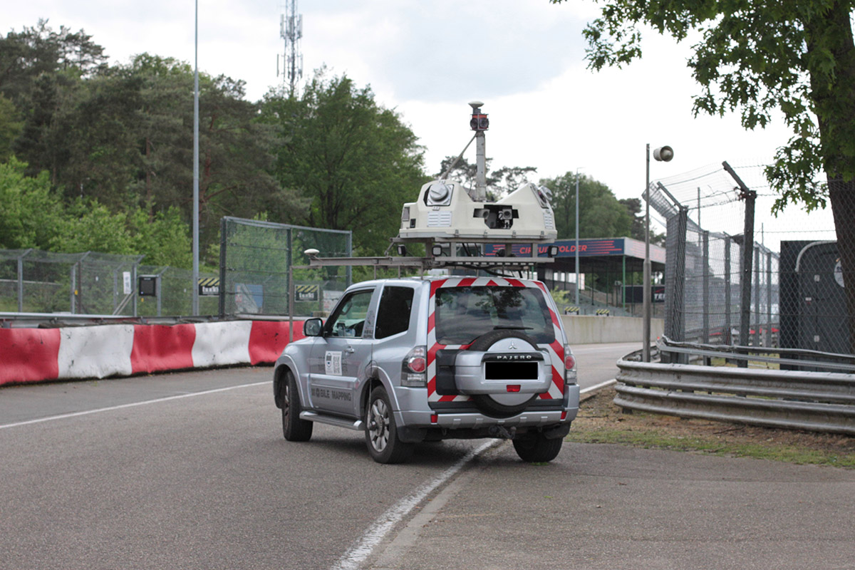 Teccon Scanning a Pointcloud of Circuit Zolder Image